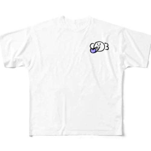 ゾウ鼻ハート All-Over Print T-Shirt