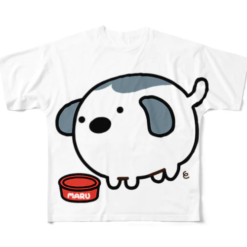 ぼくとわたしと犬のおやつ・マル All-Over Print T-Shirt