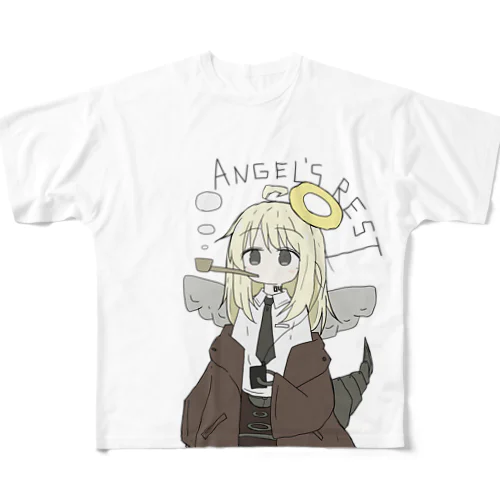 サボりロボ天使 フルグラフィックTシャツ