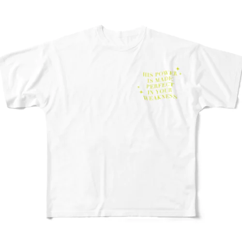 ACTS1:8  yellow フルグラフィックTシャツ