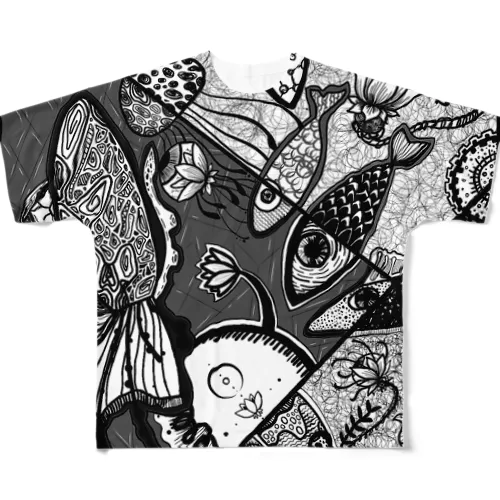 深海 All-Over Print T-Shirt