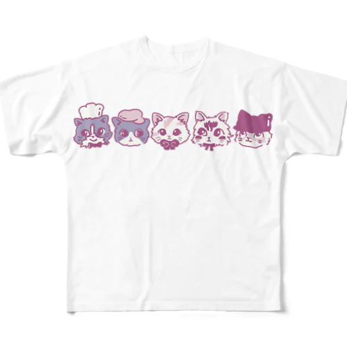 new!ベーカリーこげまるスタッフ フルグラフィックTシャツ