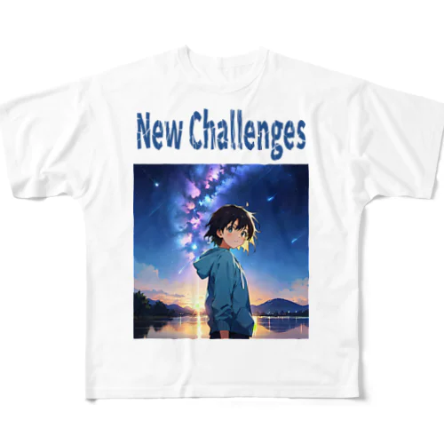 新たな挑戦 New Challenges All-Over Print T-Shirt