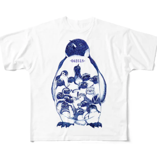 -042518-World Penguins Day 풀그래픽 티셔츠