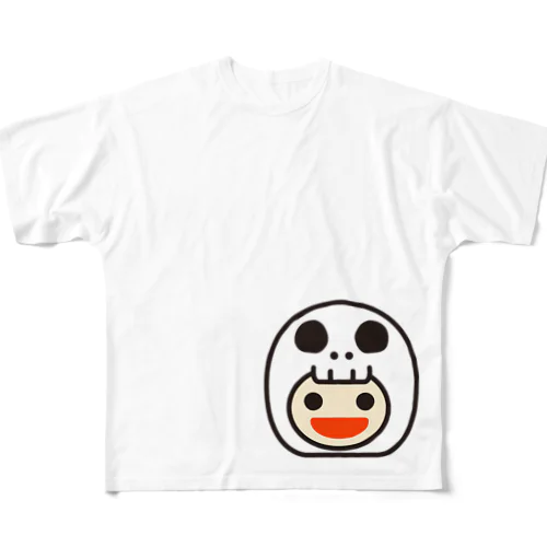 ホネっ子 ヘッド ポイント フルグラフィックTシャツ