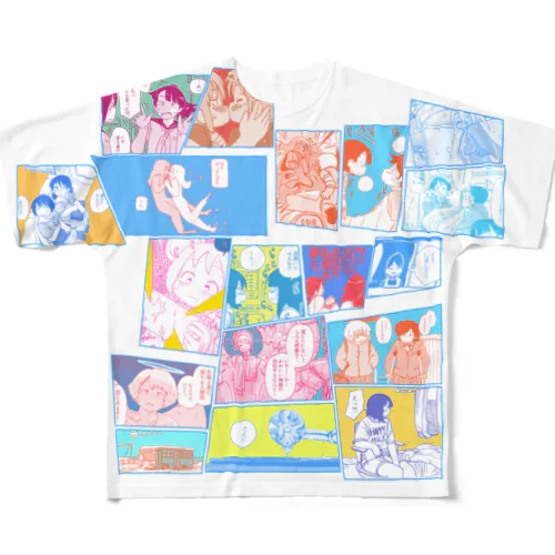 両想い百合フルグラフィックシャツ All-Over Print T-Shirt