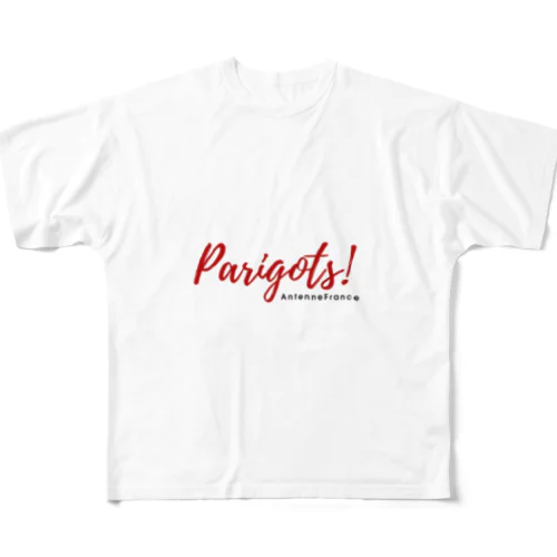 Parigots!🌟 パリっ子のための特別なアイテム！ 🌟 フルグラフィックTシャツ