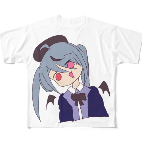 無気力十織 フルグラフィックTシャツ