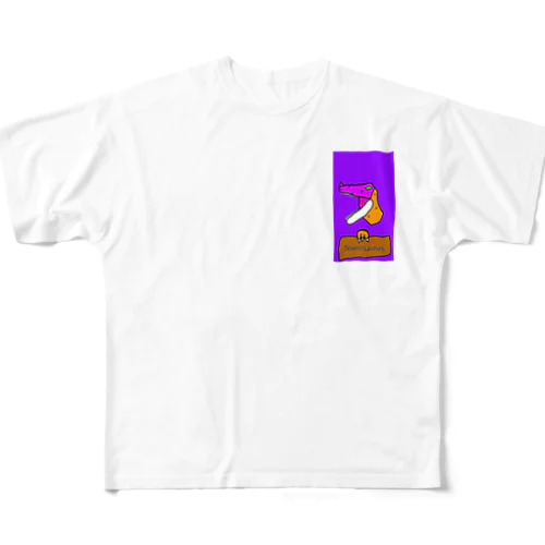 スピノくん(恐竜) フルグラフィックTシャツ