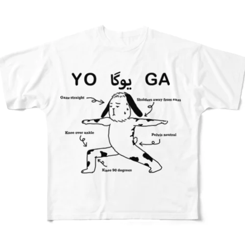 戦士のポーズⅡ（ペルシャ語つき） All-Over Print T-Shirt