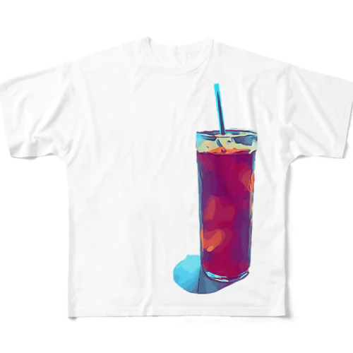 アイスコーヒー フルグラフィックTシャツ