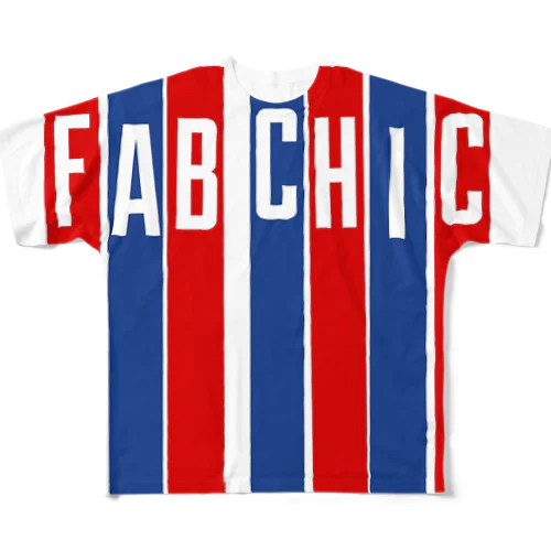 トリコロールfab chic フルグラフィックTシャツ