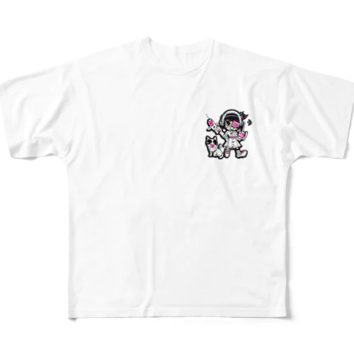 CuteCombat_nurse(ナース)_ver.001 フルグラフィックTシャツ