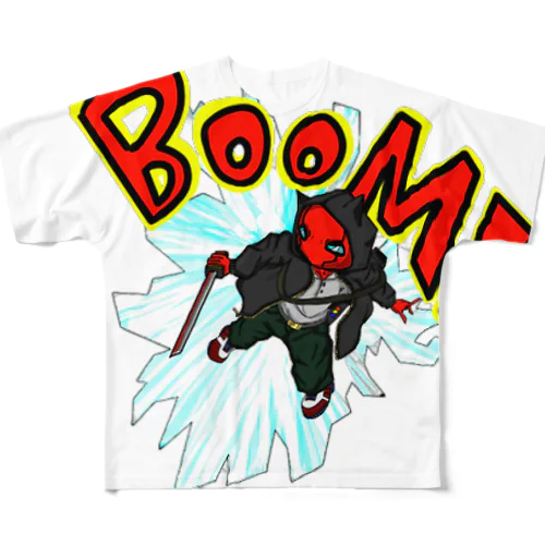 BOOM! フルグラフィックTシャツ