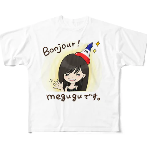 megugu_paris Tシャツ フルグラフィックTシャツ