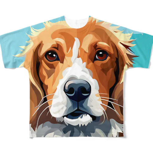 犬 All-Over Print T-Shirt