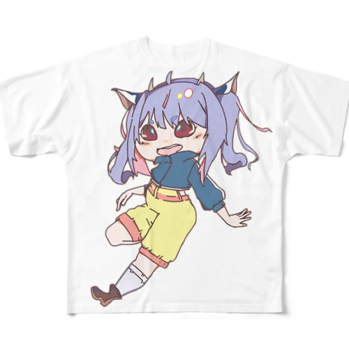 うしちゃん フルグラフィックTシャツ