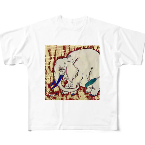 白象図 フルグラフィックTシャツ