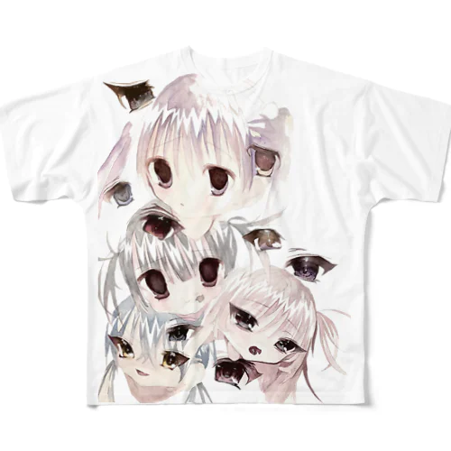 設計図ちゃん×4 All-Over Print T-Shirt