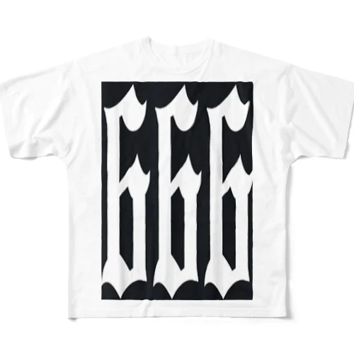 666 All-Over Print T-Shirt