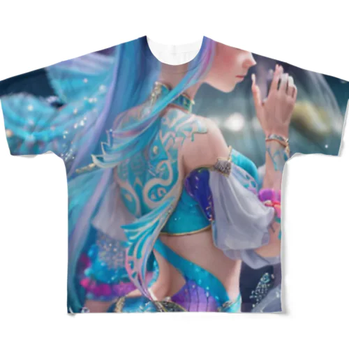 mermaid LARA All-Over Print T-Shirt