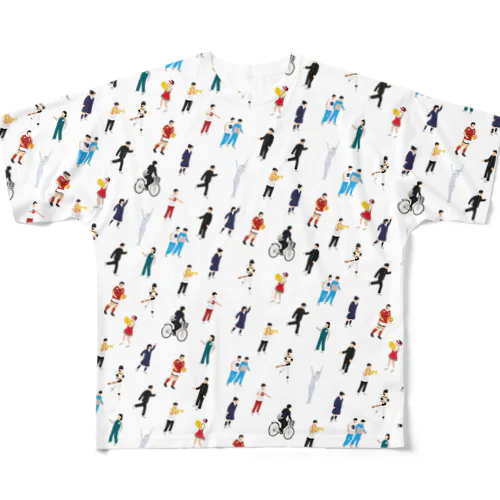 所北生ズ・総柄 All-Over Print T-Shirt