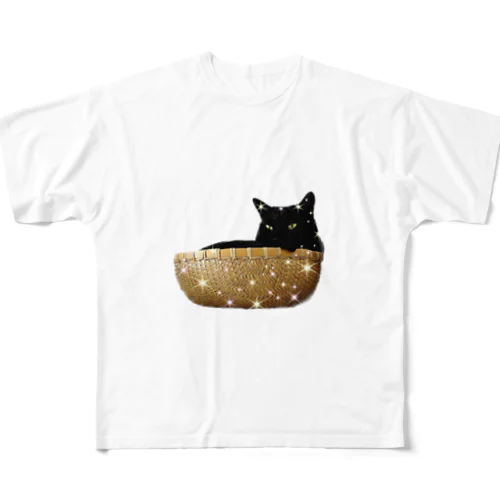 カゴの中の猫🐈‍⬛ All-Over Print T-Shirt