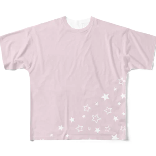 STAR LIGHT Tシャツ ピンク All-Over Print T-Shirt