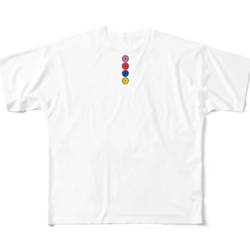 喜怒哀楽ボタン All-Over Print T-Shirt