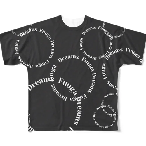 Dreams  Fuuga 円文字　グレー All-Over Print T-Shirt