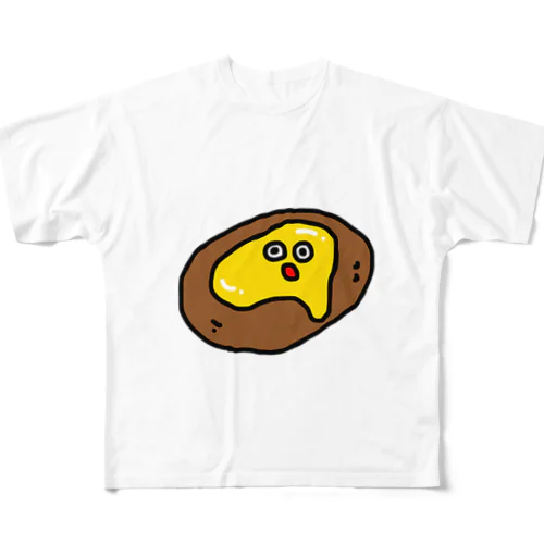 チーズハンバーグさん All-Over Print T-Shirt