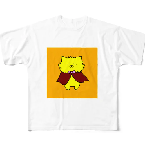 ハロウィンねこ フルグラフィックTシャツ