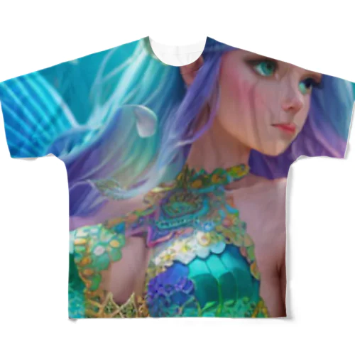  mermaid  LARA All-Over Print T-Shirt