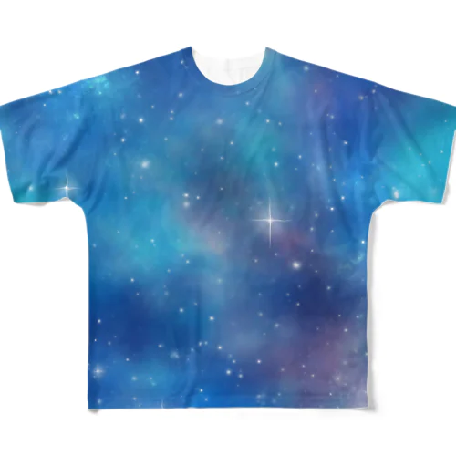 幻想的な宇宙 フルグラフィックTシャツ