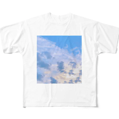清々しい空 フルグラフィックTシャツ