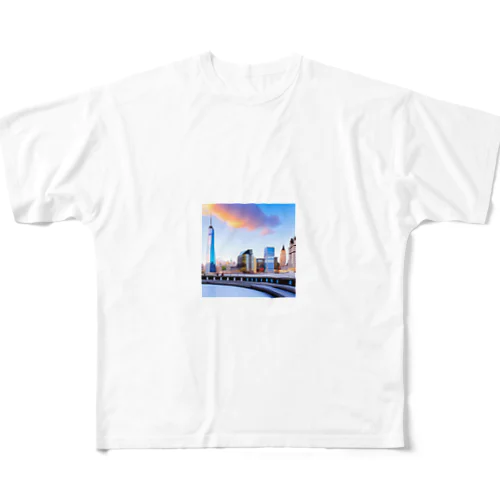 アメリカの街風グッズ All-Over Print T-Shirt