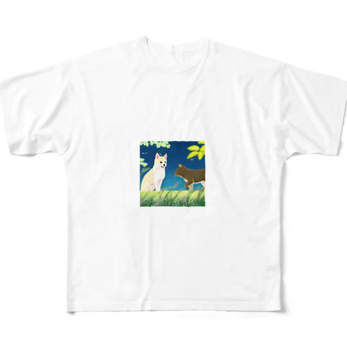 ゆるふわ動物 All-Over Print T-Shirt