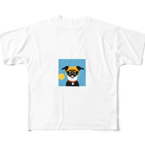 DJ.dog dogs1 フルグラフィックTシャツ