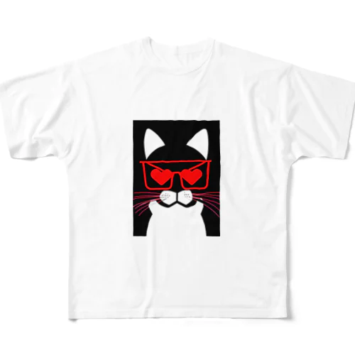 chill猫 フルグラフィックTシャツ