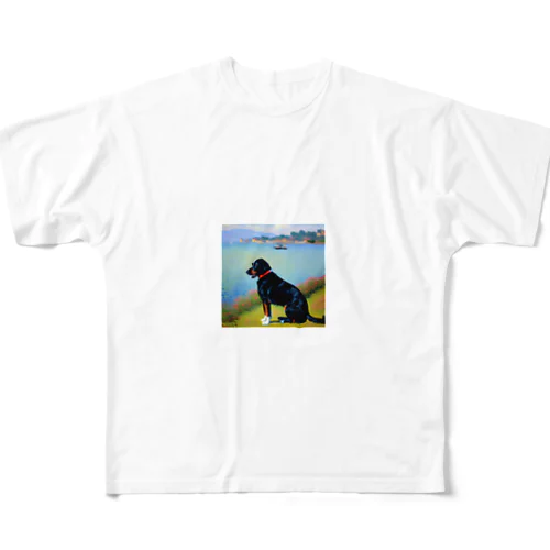 モネの犬 All-Over Print T-Shirt