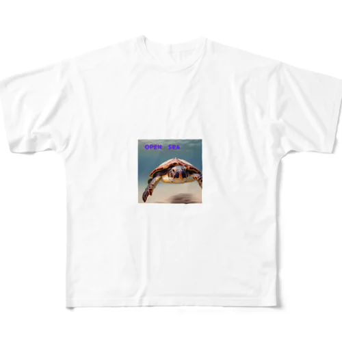 OPEN　SEA フルグラフィックTシャツ