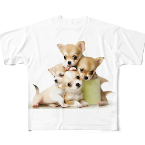 チワワパピーズ2 フルグラフィックTシャツ