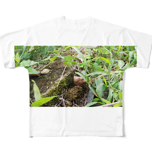 自然豊か フルグラフィックTシャツ