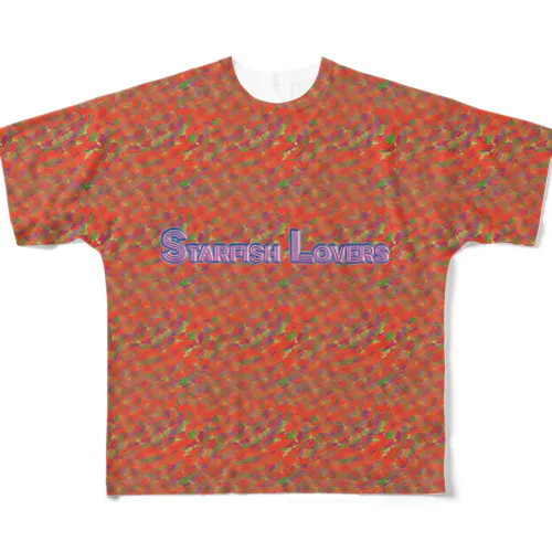 Starfish Lovers（えび）  All-Over Print T-Shirt