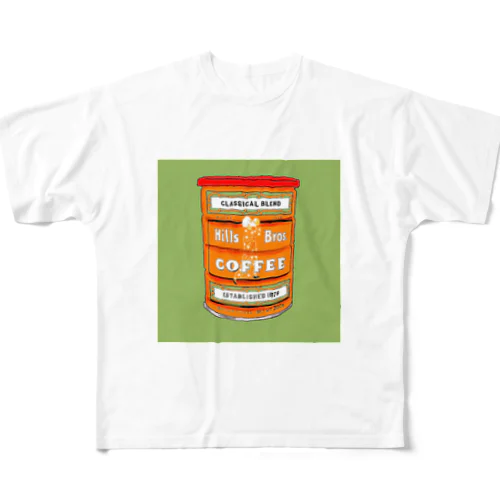 コーヒーフリーク フルグラフィックTシャツ