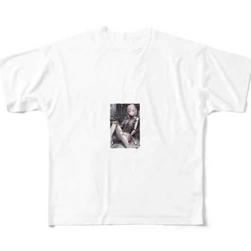 メカニカルシンセゾンビガールのイラストのグッズ All-Over Print T-Shirt
