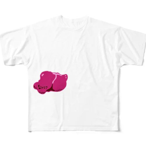 cute liver フルグラフィックTシャツ