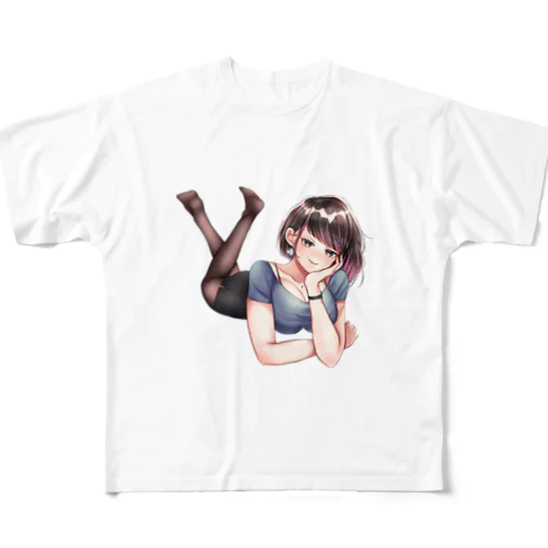 大人雰囲気のお姉さん一ノ瀬彩(中の人)(c)せったー All-Over Print T-Shirt