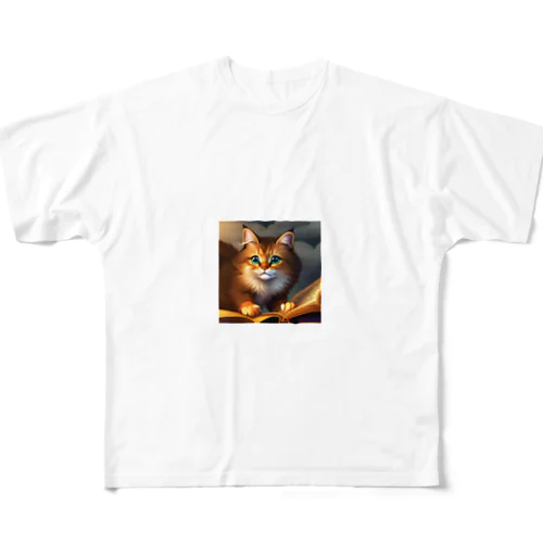 かまって猫ちゃん All-Over Print T-Shirt