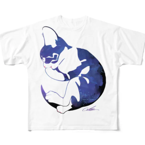 仔猫Tシャツ フルグラフィックTシャツ